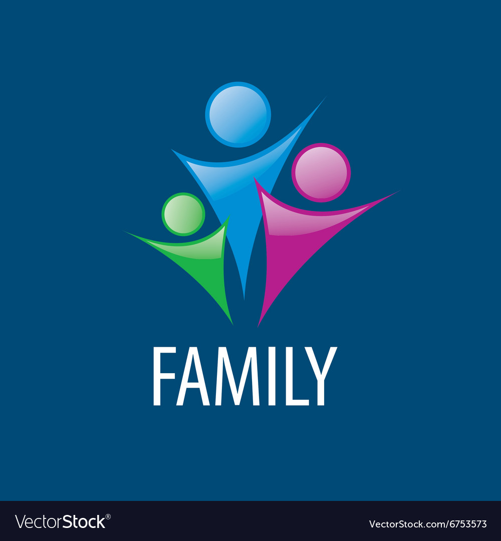 Logo family Royalty Free Vector Image - VectorStock