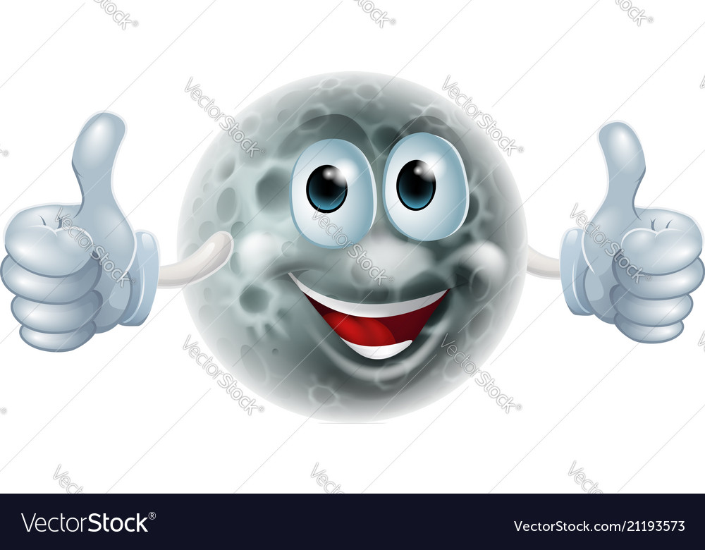 Moon cartoon man character Royalty Free Vector Image Moon cartoon man character Royalty Free Vector Image