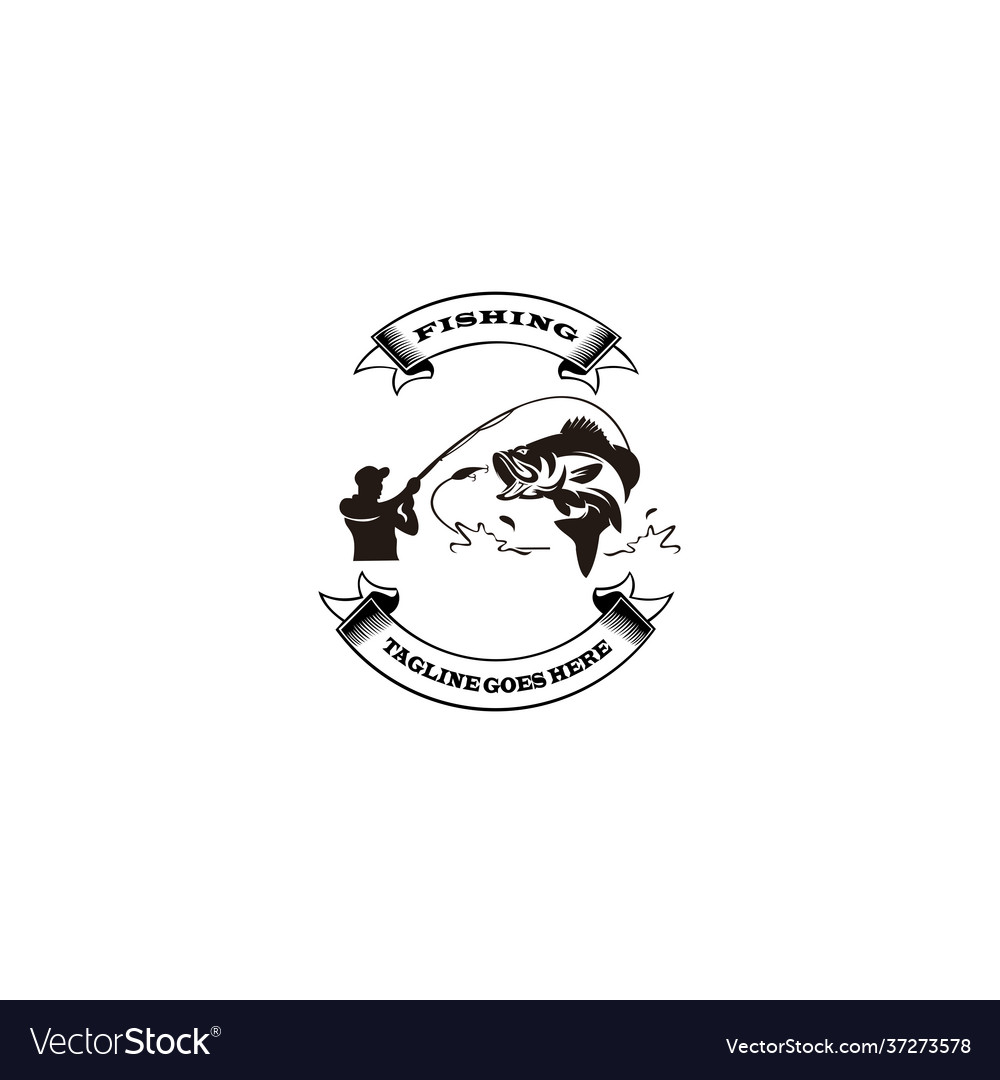 Fishing logo template sport