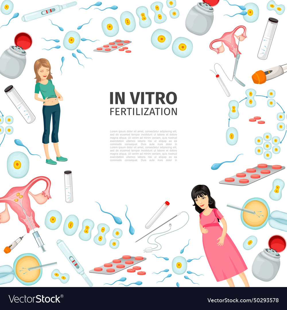 Flache in vitro Düngung Hintergrund