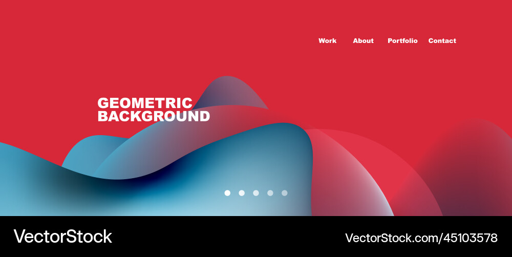 Flowing gradient colors and round elements Vector Image