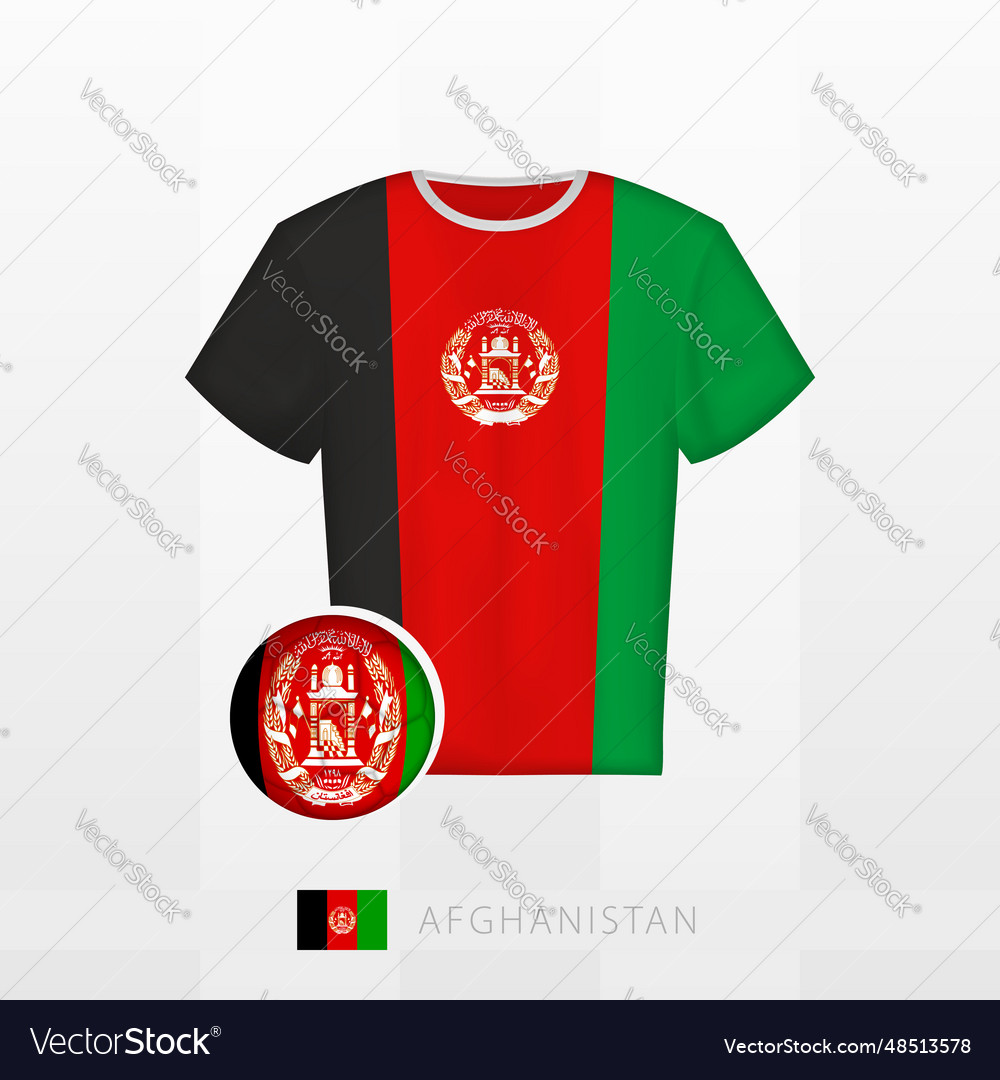 Football uniform of national team afghanistan