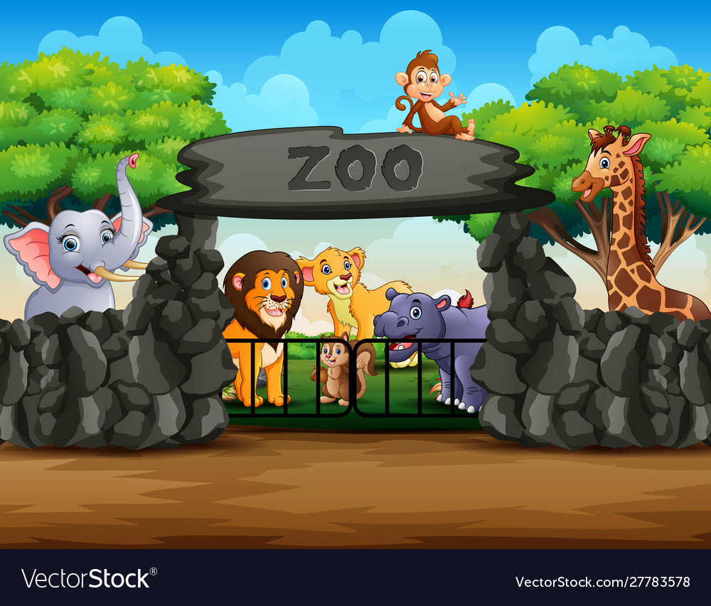 Animated Zoo Entrance Drawing / Zoo Entrance Clip Art - Cliparts.co