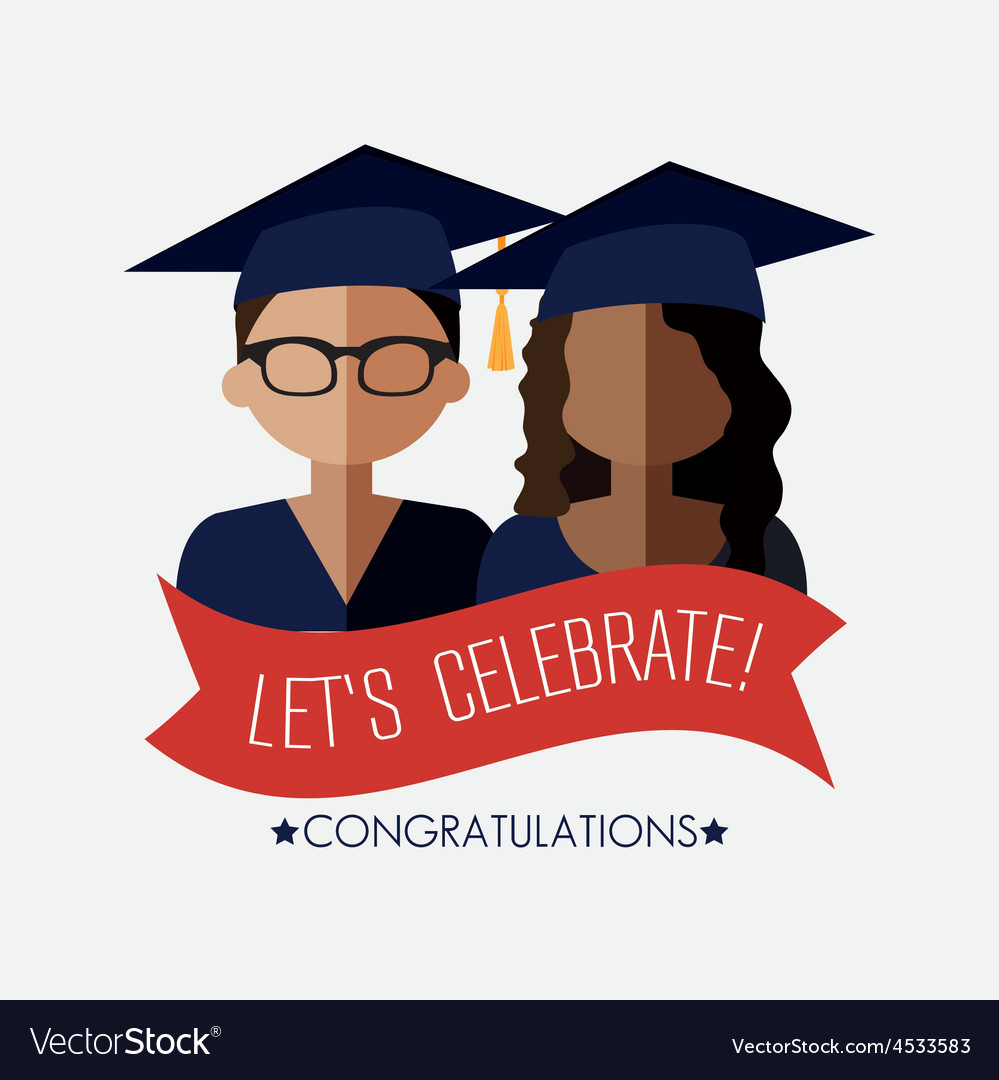 Download Graduation design Royalty Free Vector Image - VectorStock