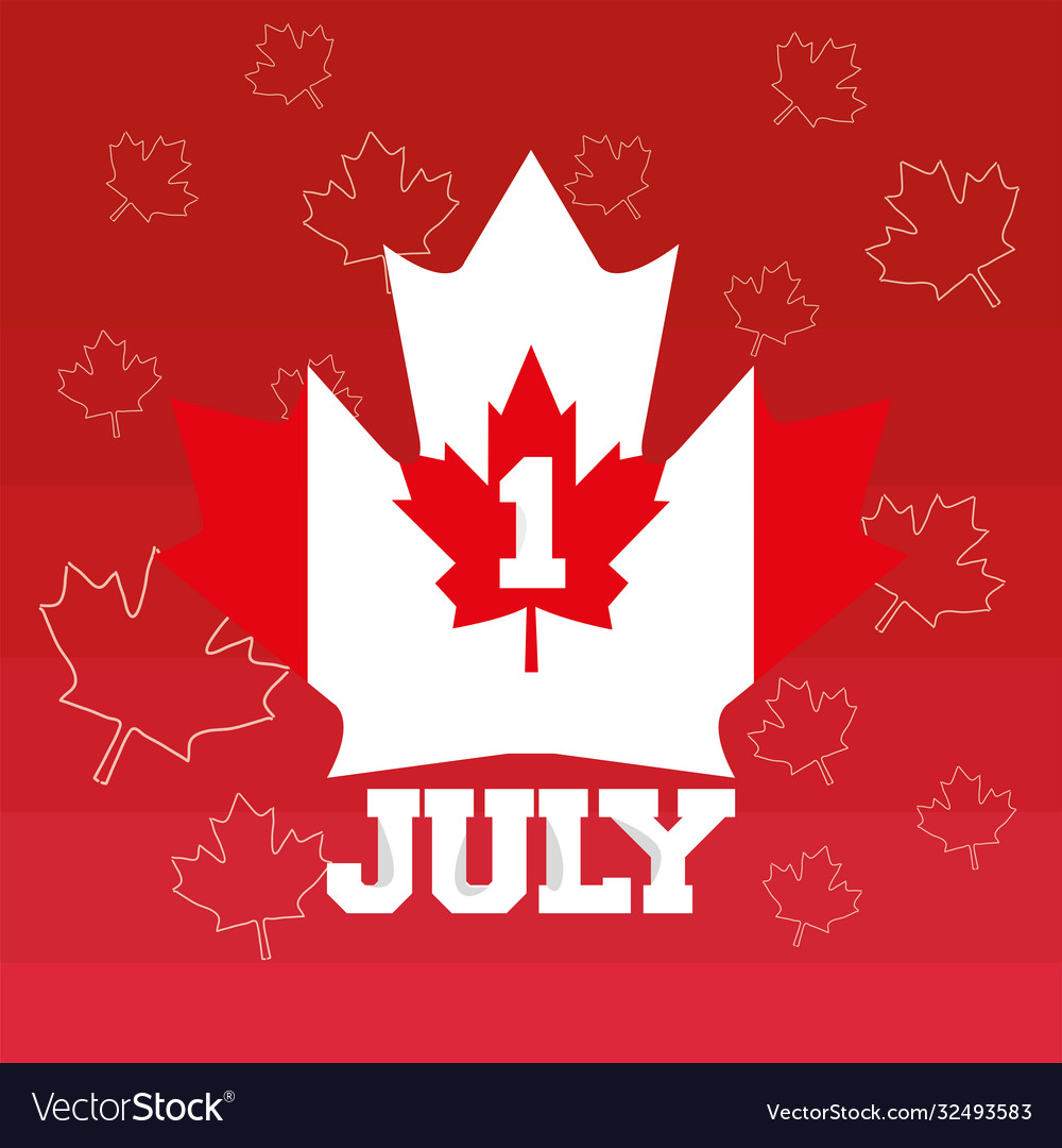 Happy canada day card