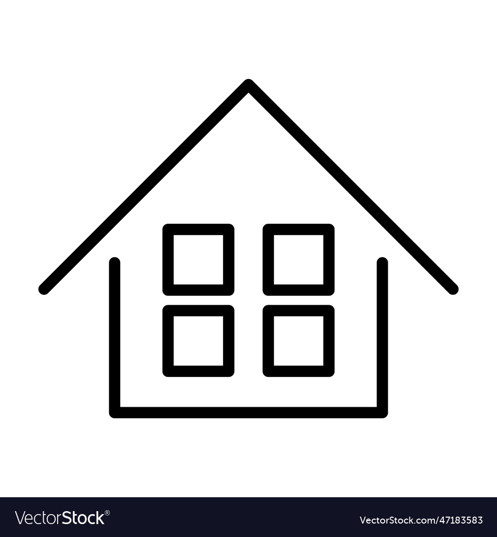 Housing icon or house icon or architecture Vector Image