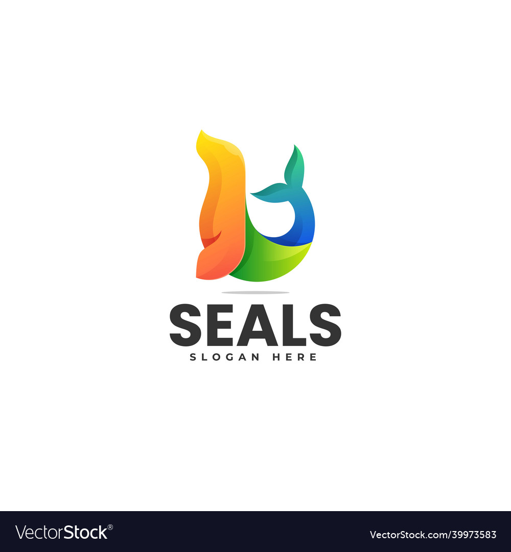 Logo seals gradient colorful style