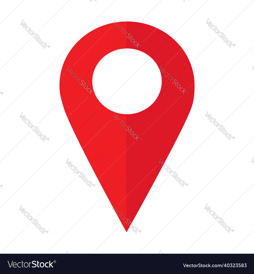 Map pointer icon isolated