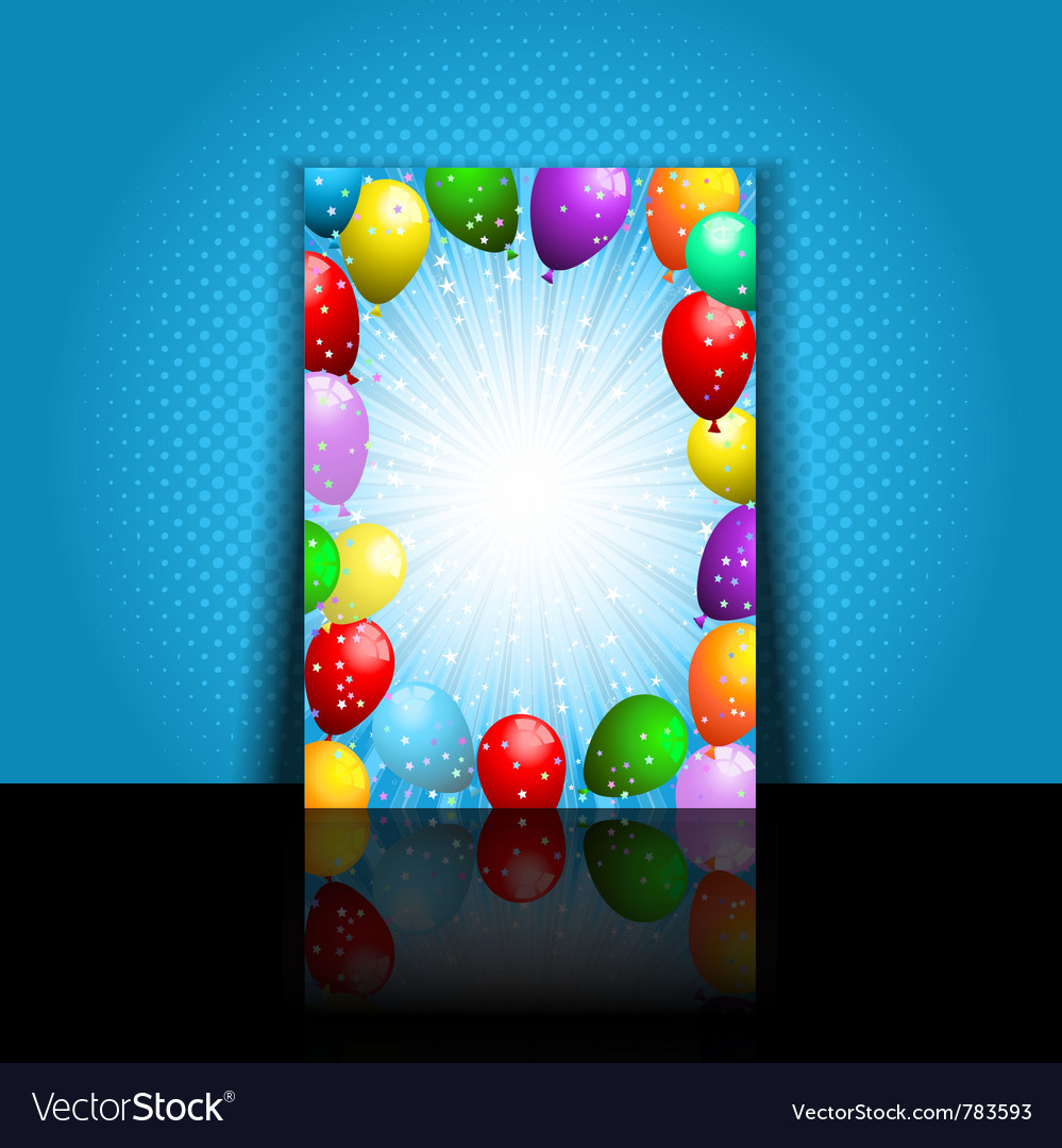 Birthday party invitation Royalty Free Vector Image