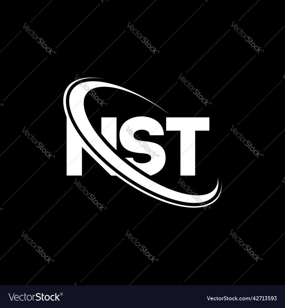 Nst logo letter design Royalty Free Vector Image