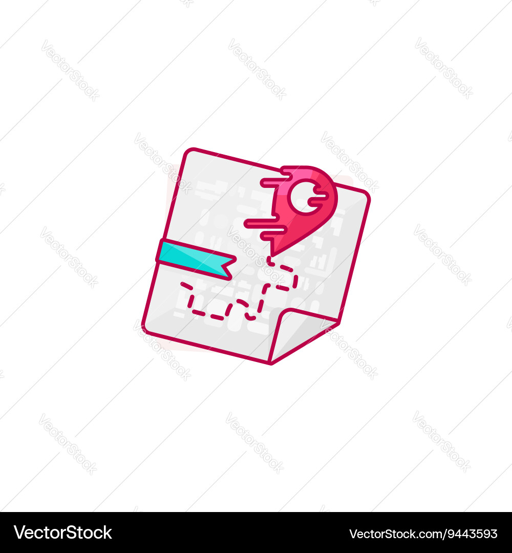 Red pointer on map Royalty Free Vector Image - VectorStock