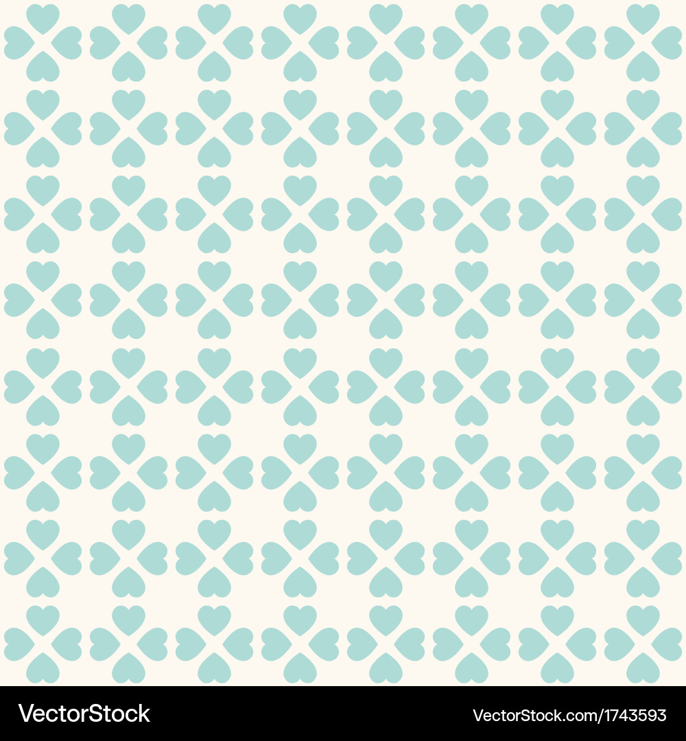 Seamless geometric pattern with hearts Royalty Free Vector