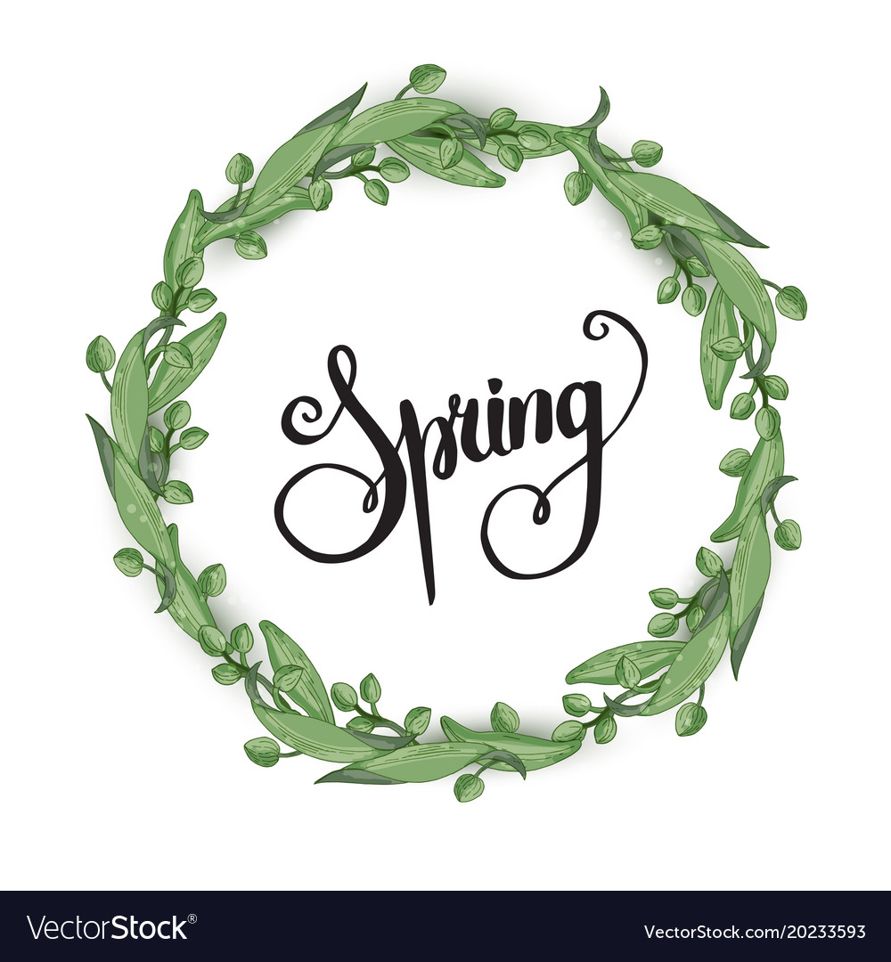 Spring background with flowers