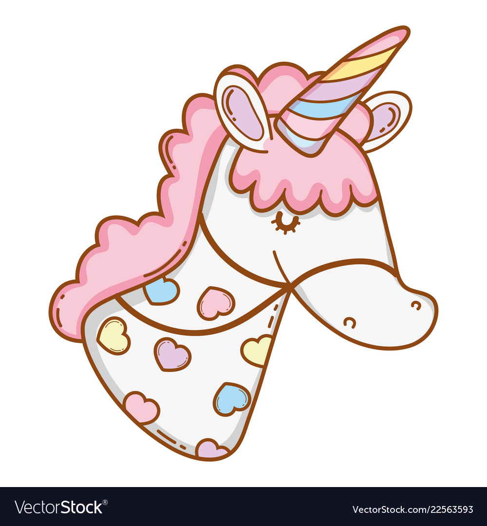 Stick unicorn toy cartoon Royalty Free Vector Image