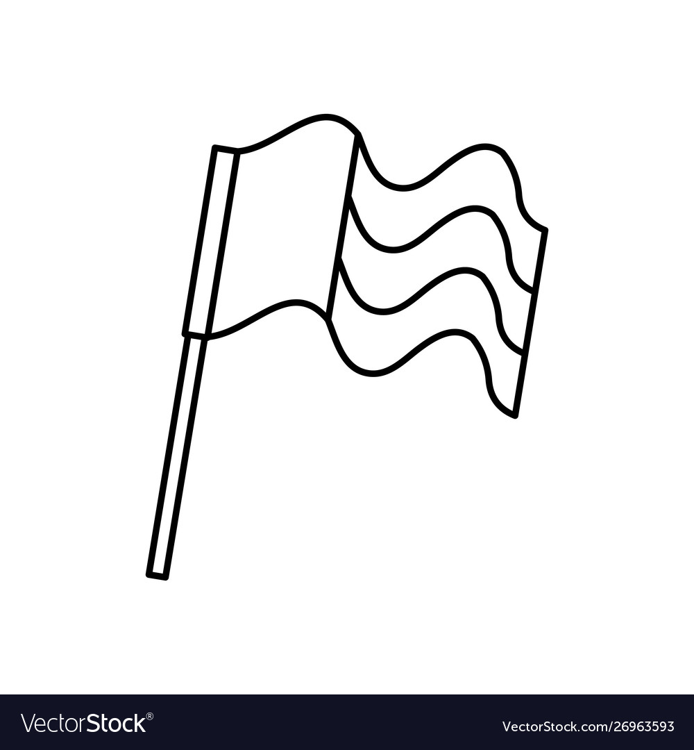 United Arab Emirates Flag Waving In Pole Vector Image