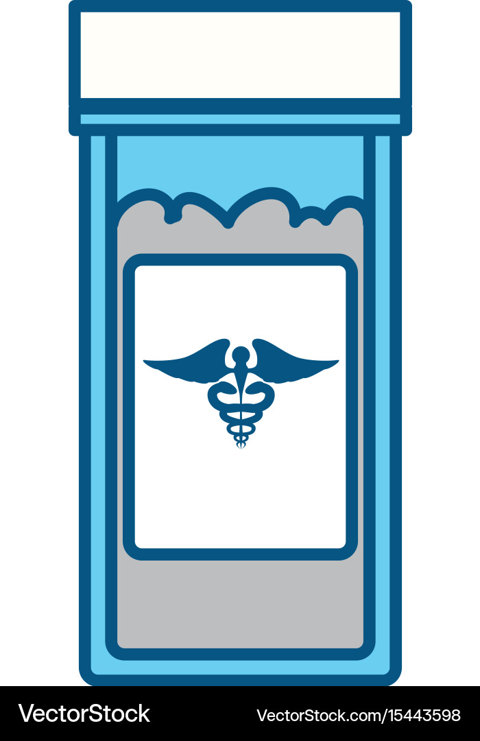 Isolated laboratory test bottle Royalty Free Vector Image