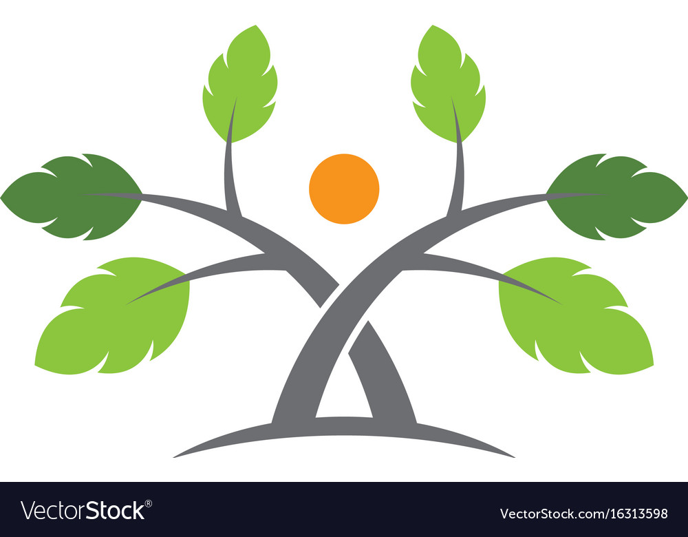 Logos of green leaf ecology nature element icon