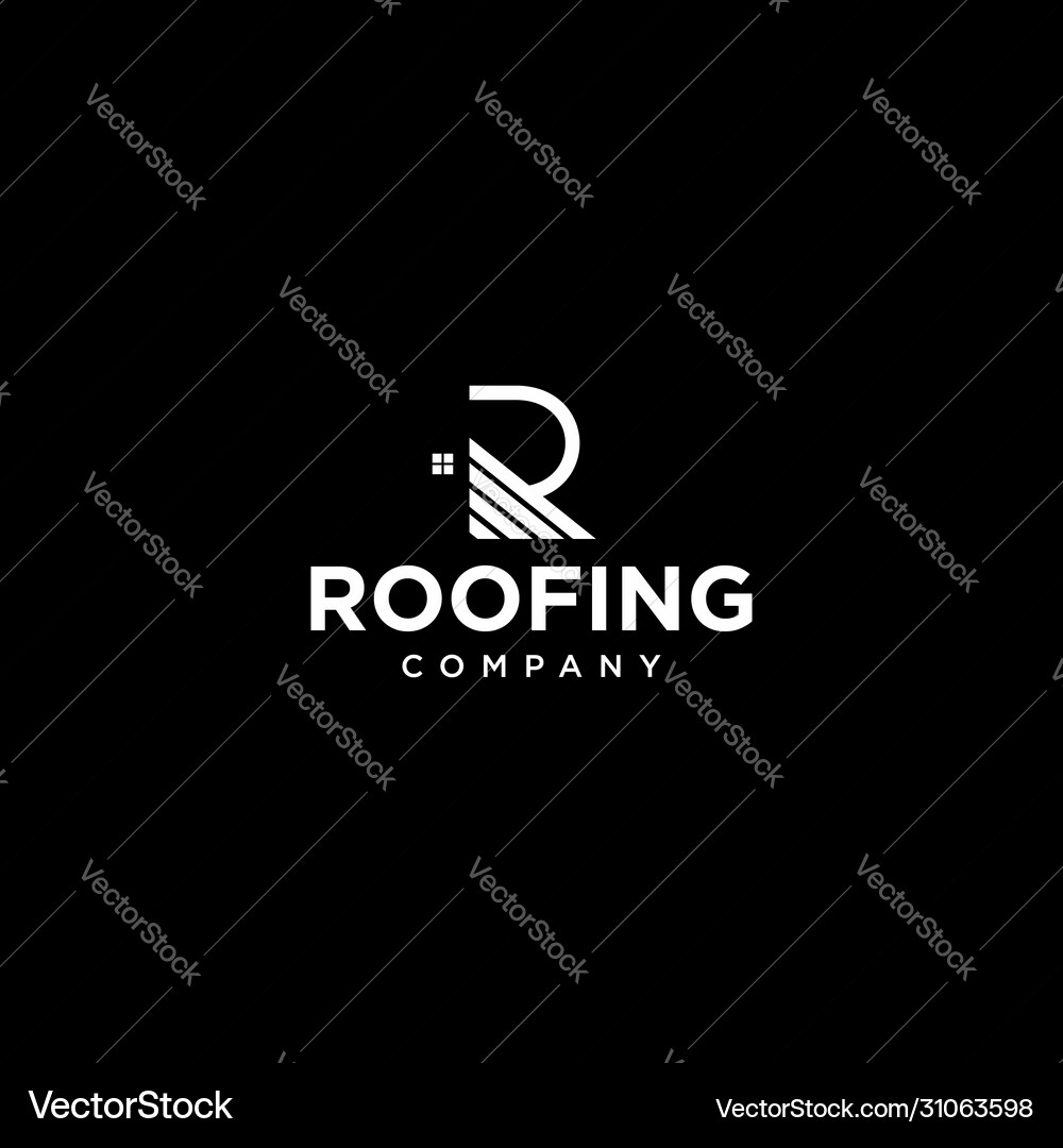 Roofing logo Royalty Free Vector Image - VectorStock