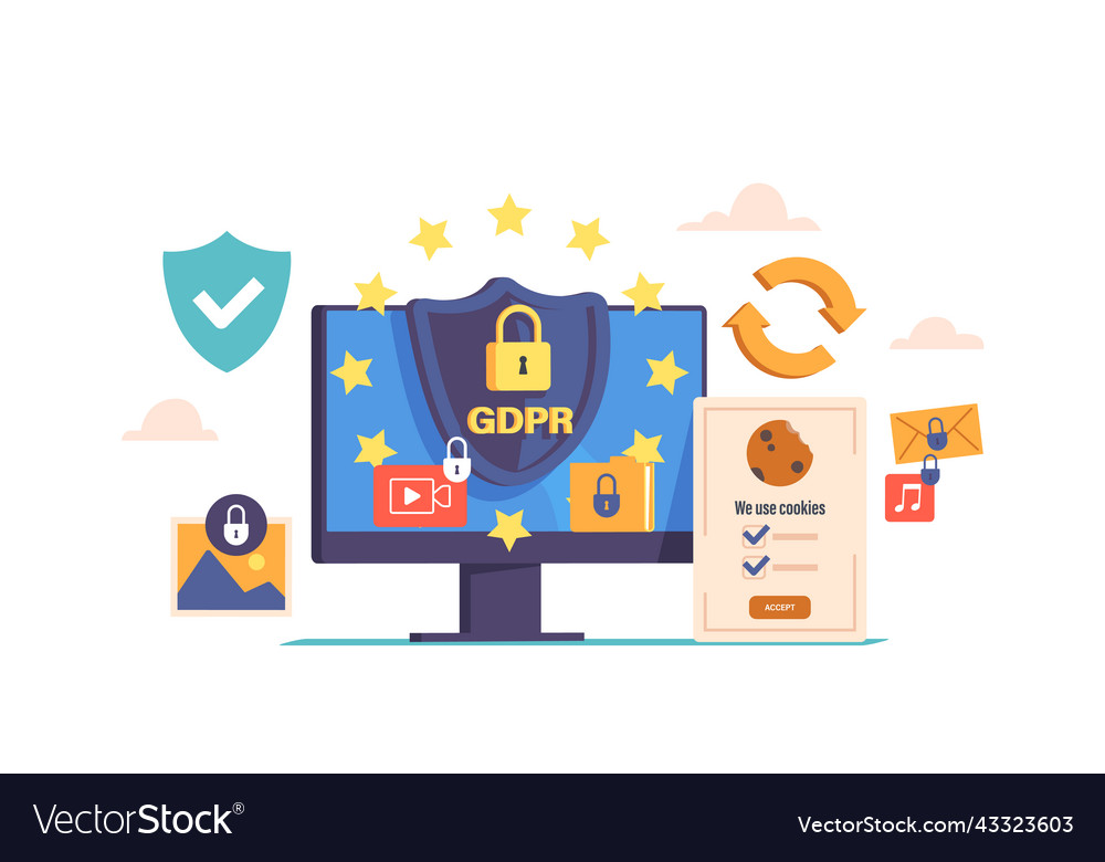 General rules for data protection gdpr concept