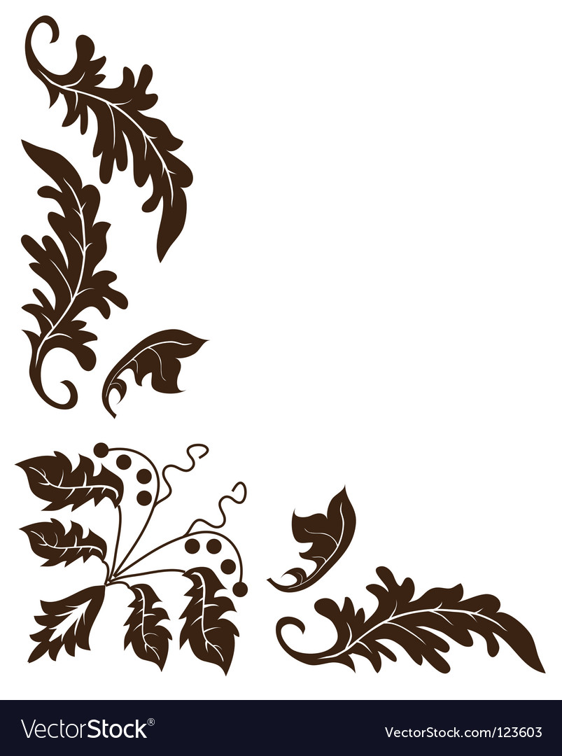 Plant ornament Royalty Free Vector Image - VectorStock