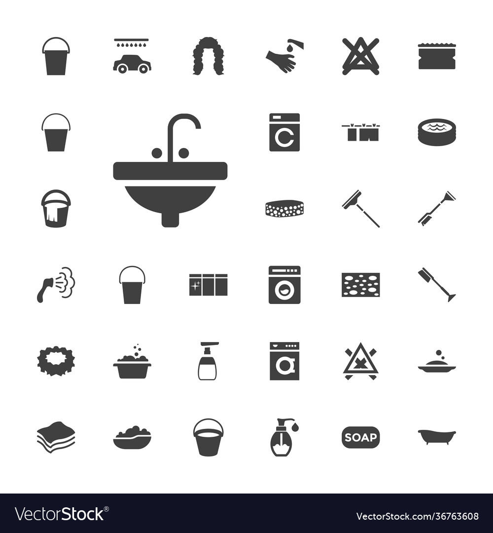 33 wash icons