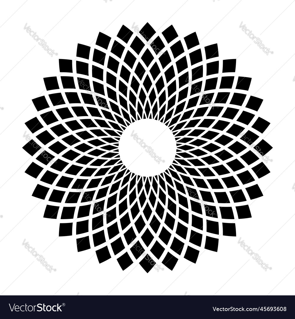 Circle radial pattern