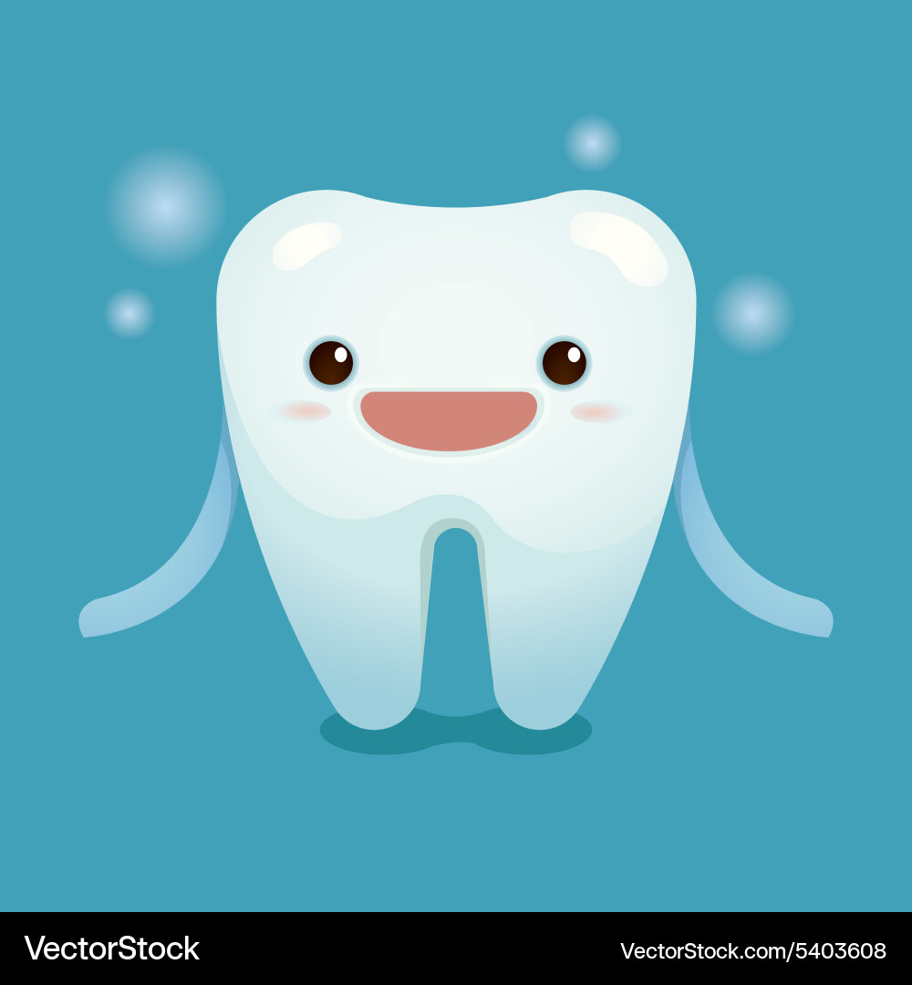 Healthy tooth Royalty Free Vector Image - VectorStock