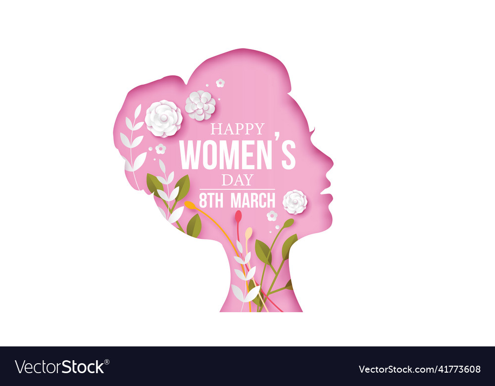 March 8 international womens day greeting card