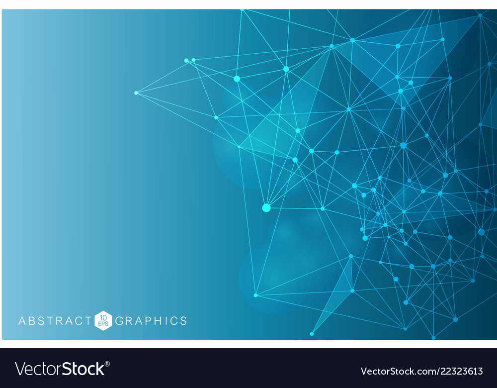 Big data visualization background modern Vector Image