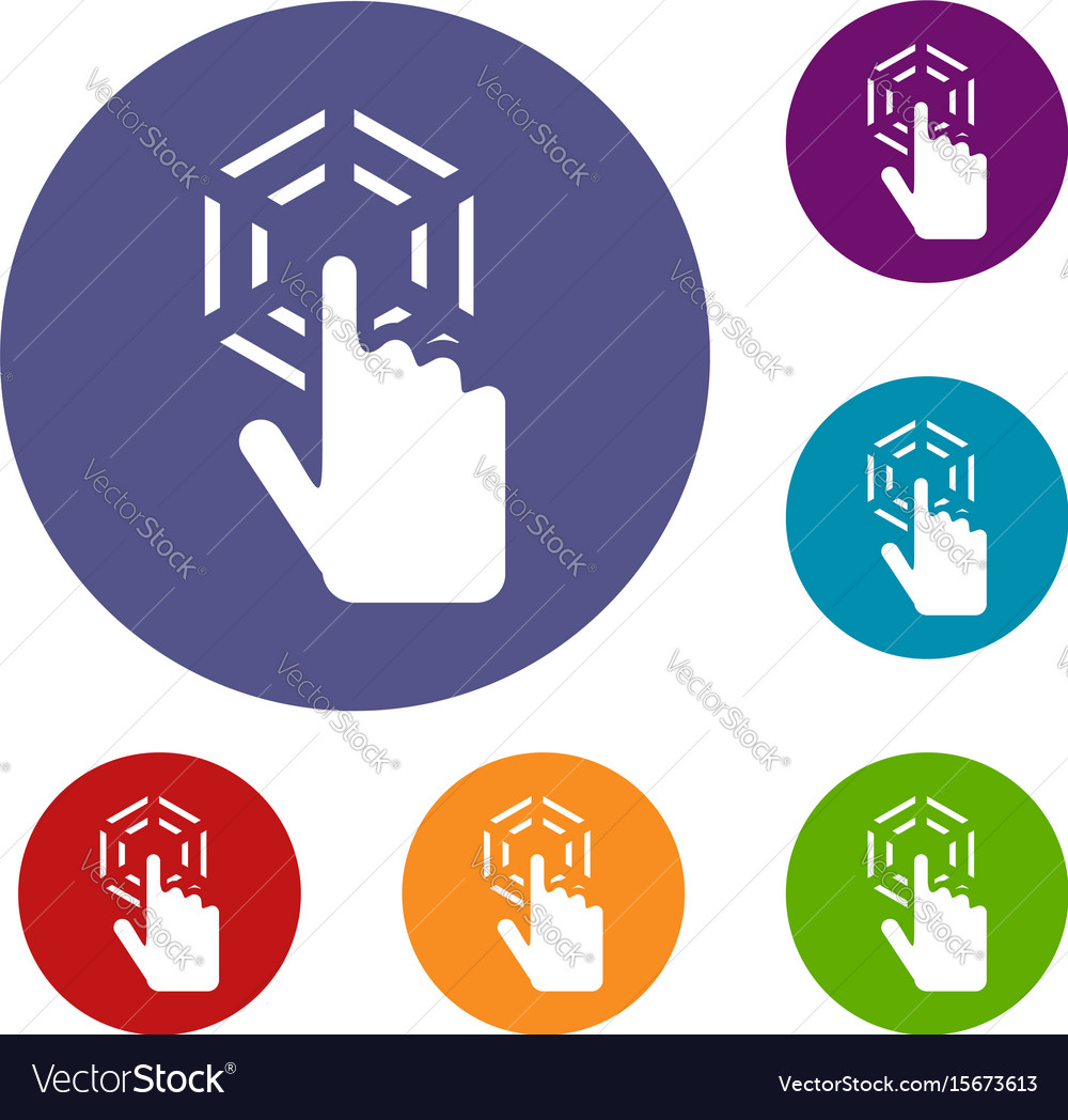 Click icons set Royalty Free Vector Image - VectorStock