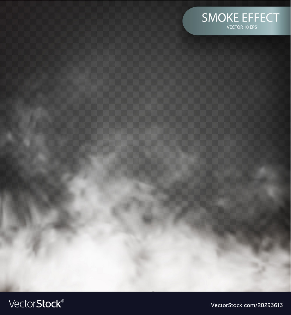 Cloud effect on a transparent background Vector Image