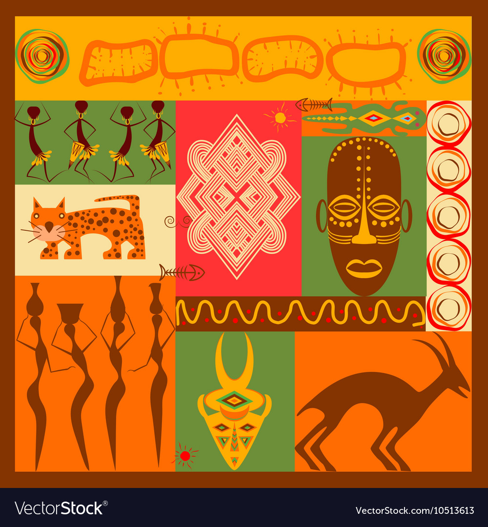 Conceptual of africa Royalty Free Vector Image