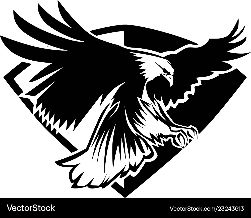 Eagle shield image Royalty Free Vector Image - VectorStock