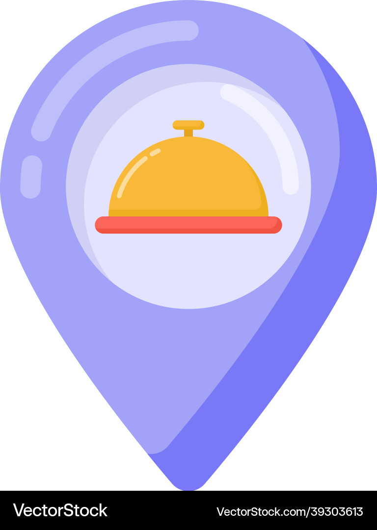 Restaurant location Royalty Free Vector Image - VectorStock