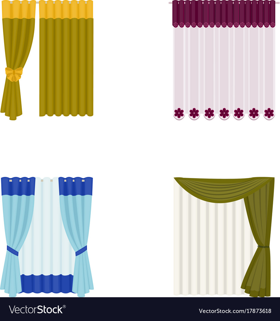 Curtains drapes garters and other web icon