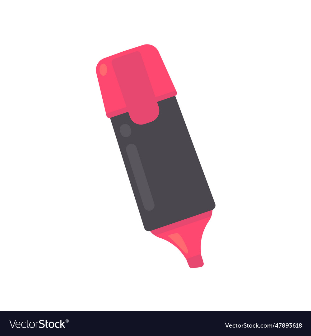 Highlighter for highlighting important notes Vector Image
