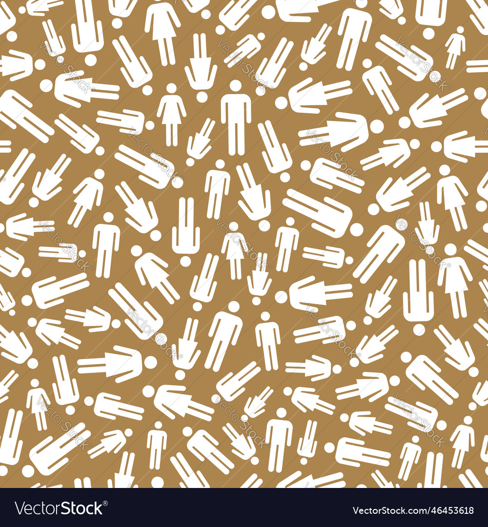 People seamless pattern