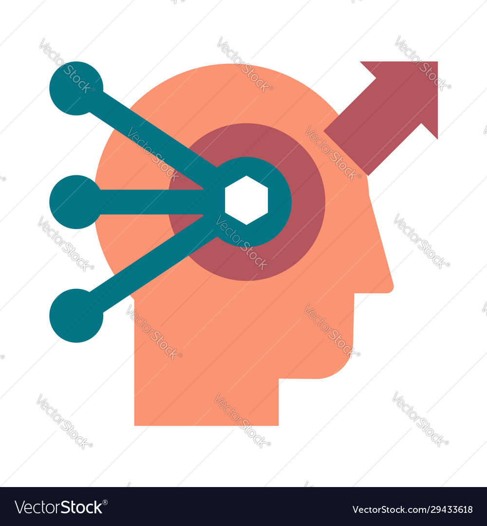 Problem solving and analysis flat icon Royalty Free Vector