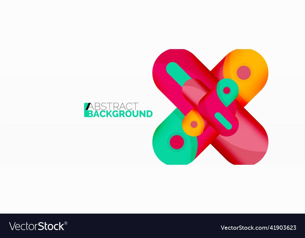 Creative geometric wallpaper round arrow shape