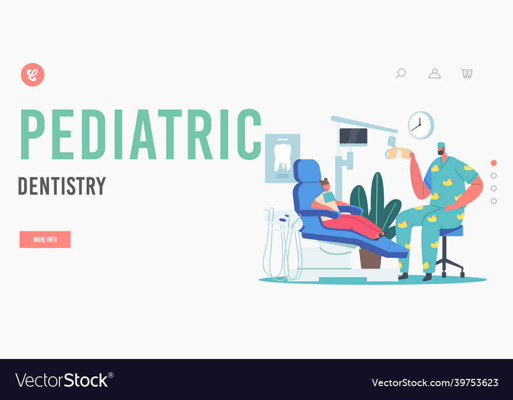 Pediatric dentistry landing page template child