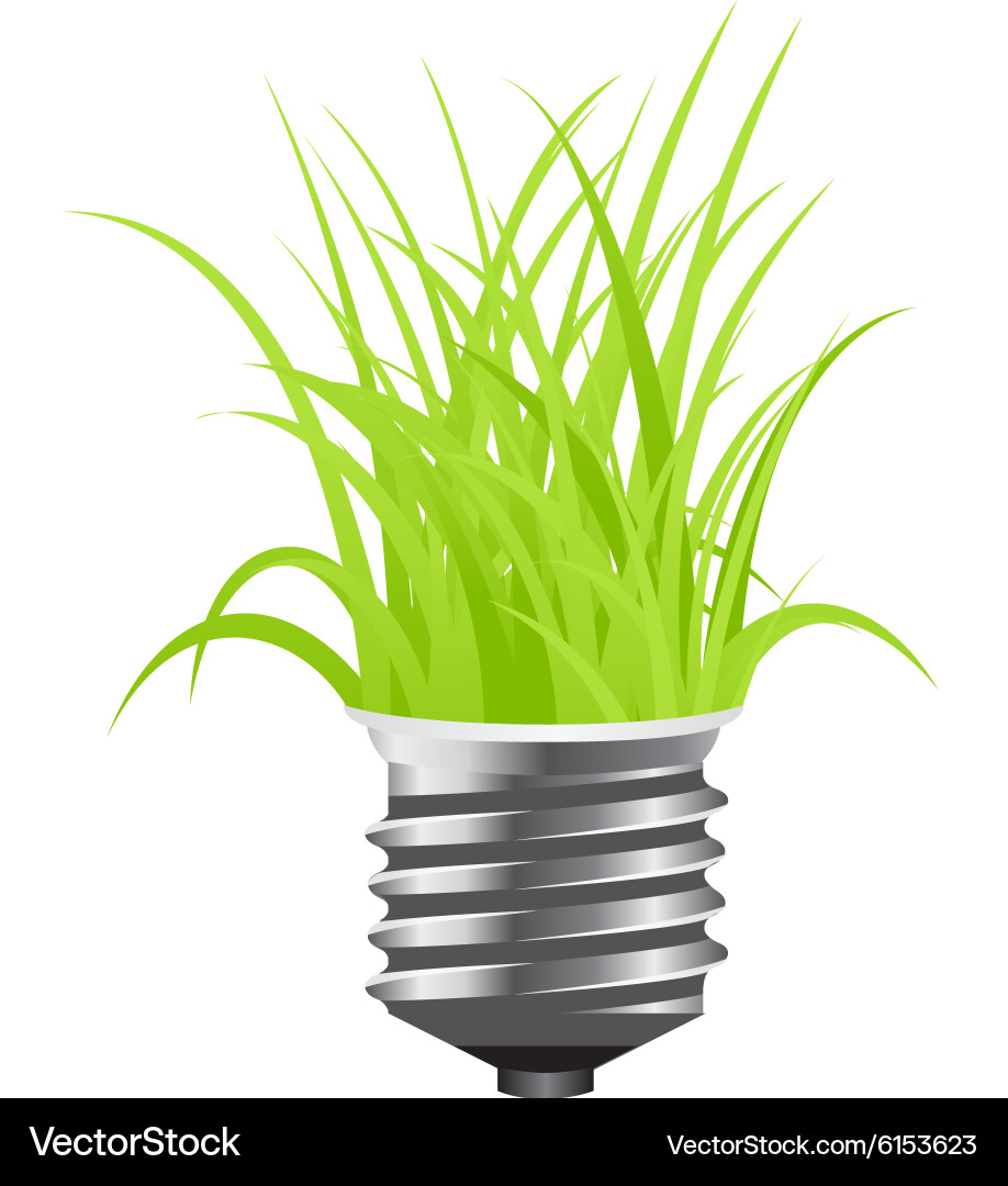 Power saving lamp Royalty Free Vector Image - VectorStock