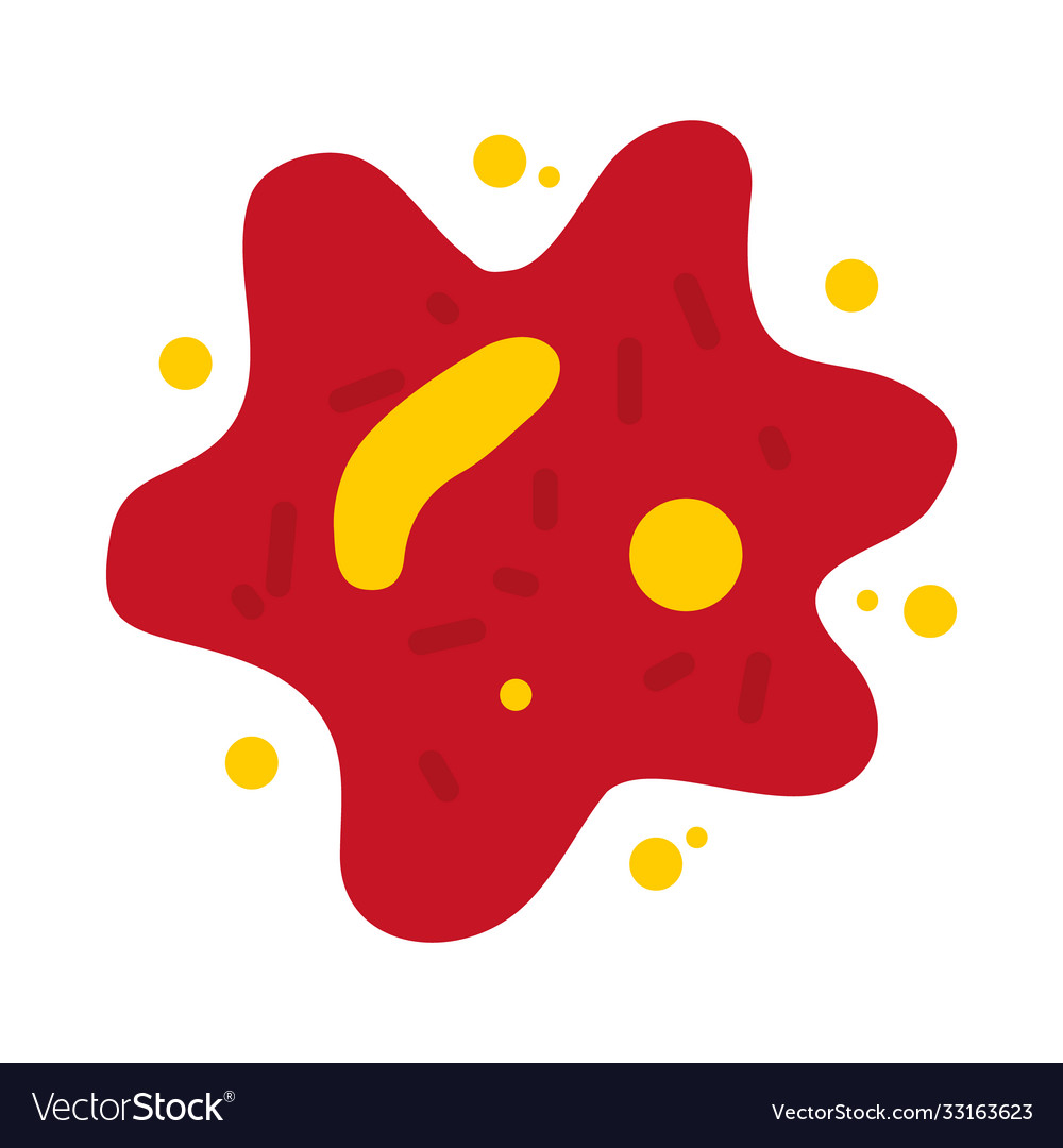 Rhinovirus bacteria icon flat style Royalty Free Vector