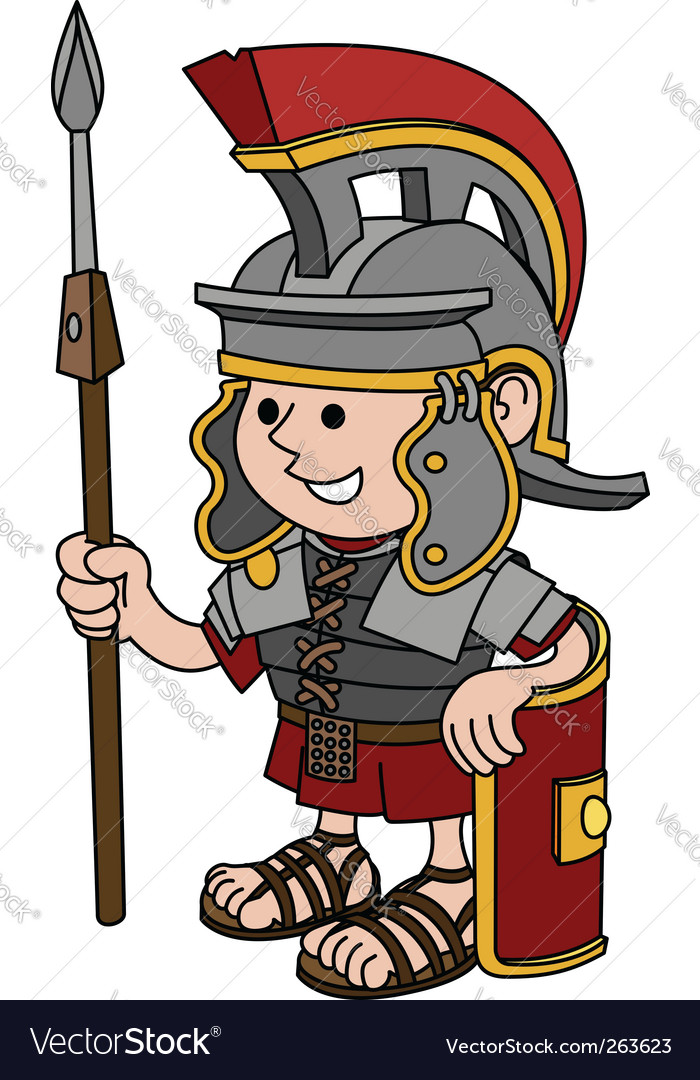roman soldier royalty free vector image vectorstock