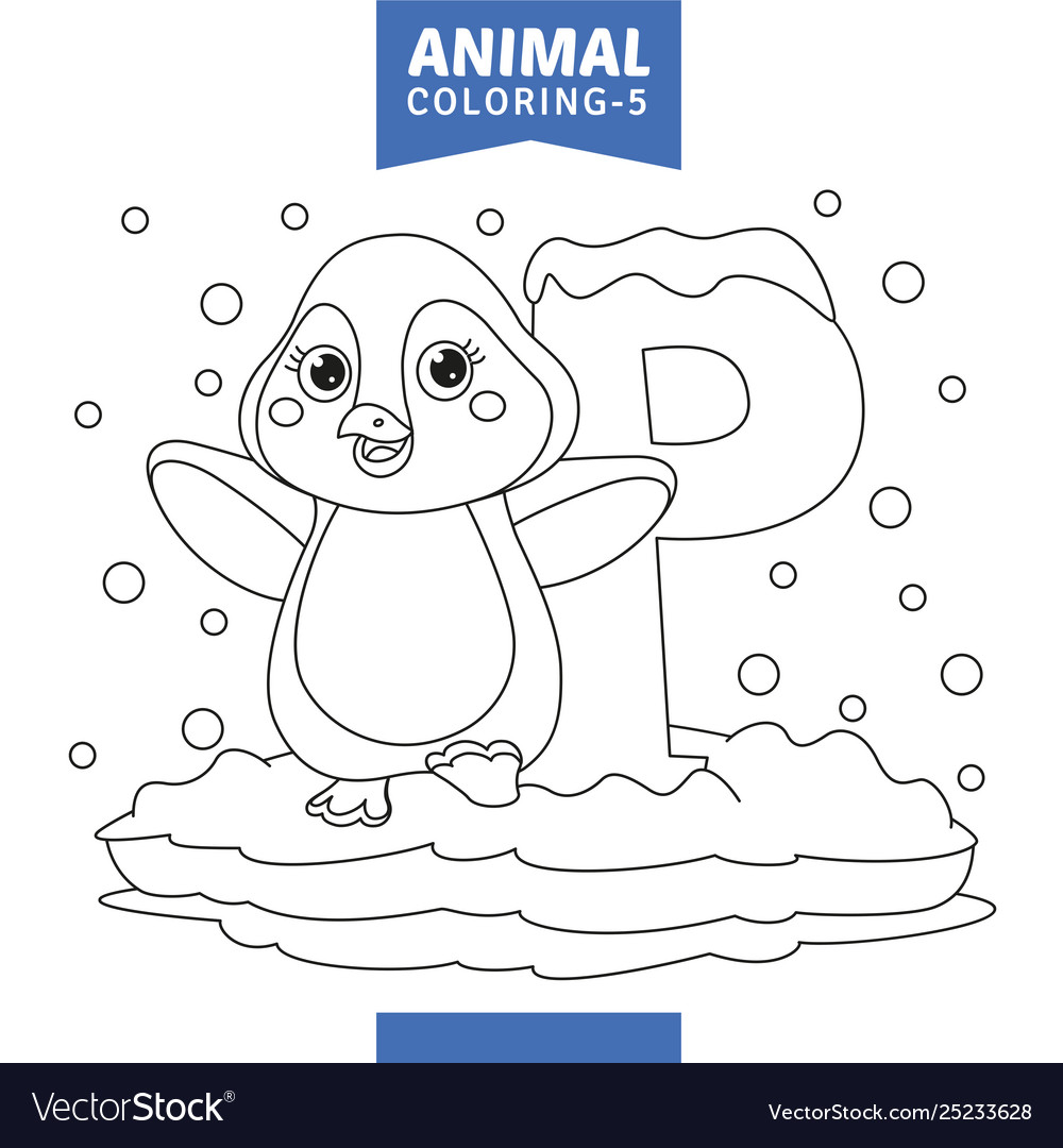 animal coloring page royalty free vector image