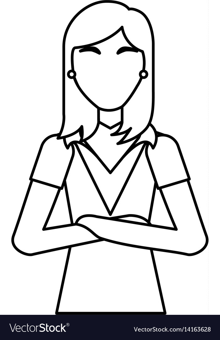 Businesswoman avatar character icon