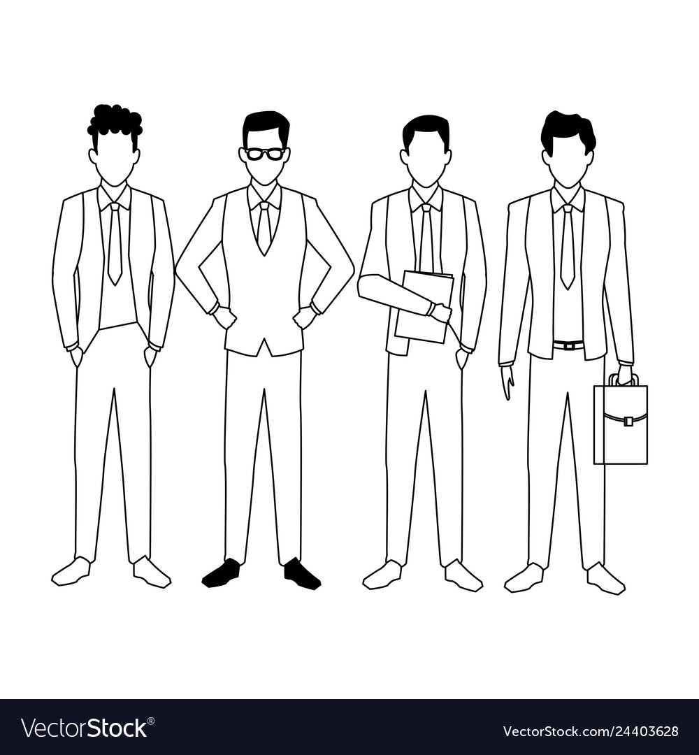 Executive business cartoon Royalty Free Vector Image