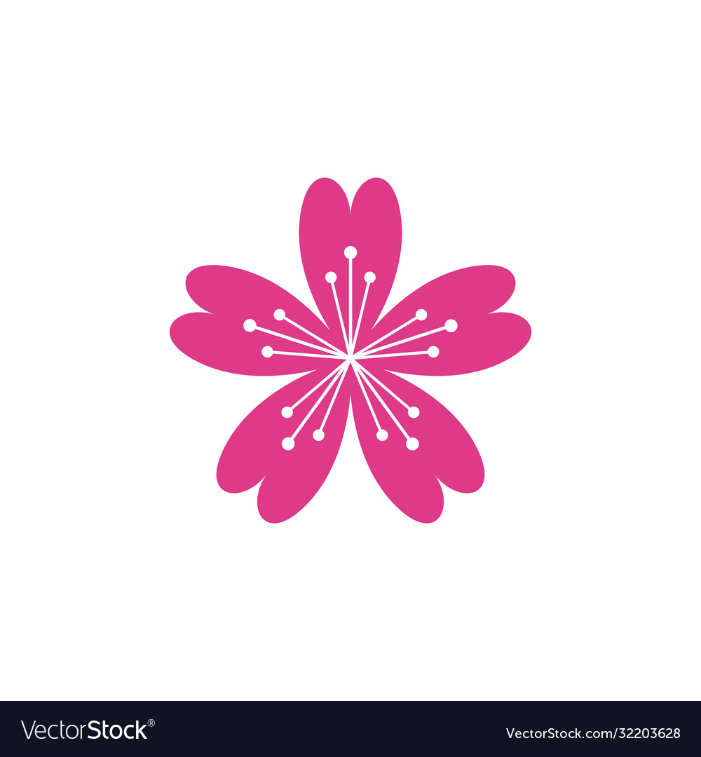 Flower icon design Royalty Free Vector Image - VectorStock