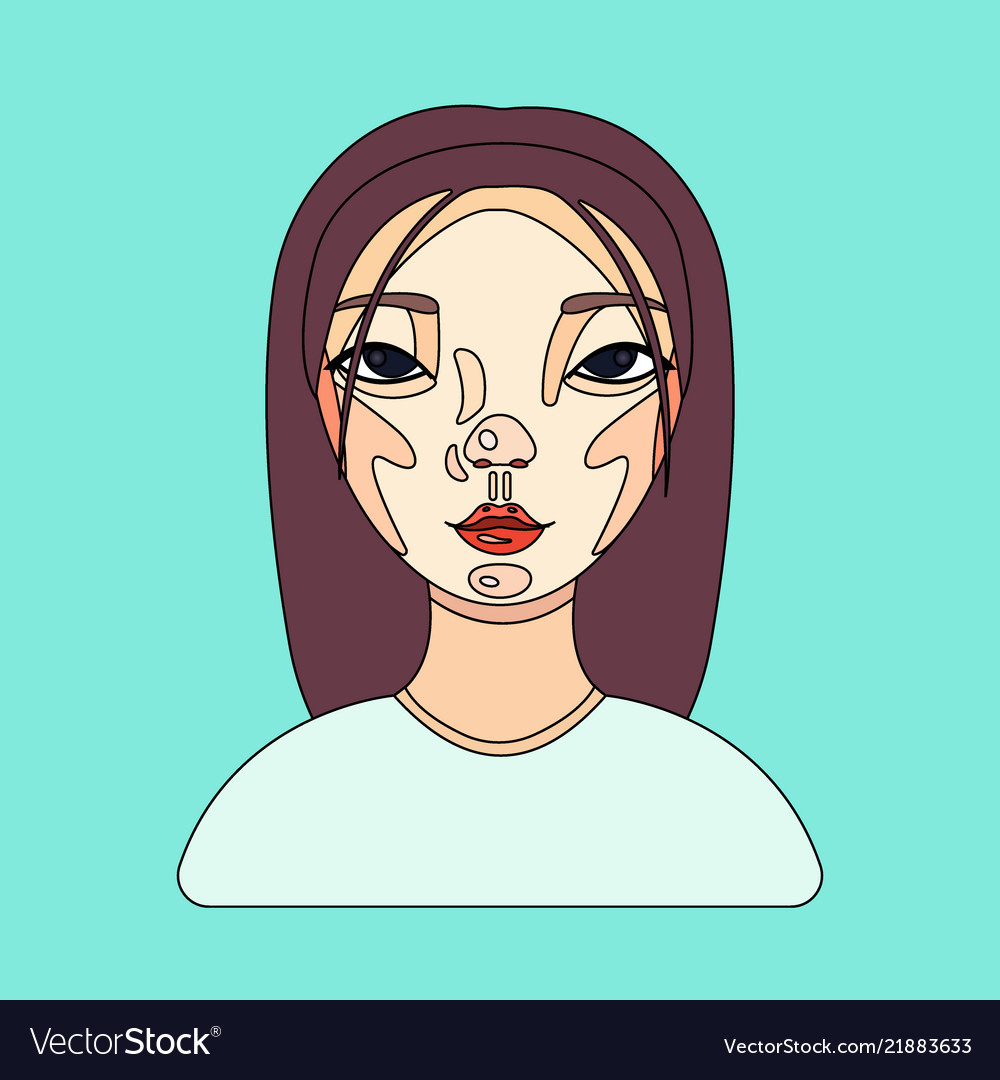Female User Avatar Of Businesswoman Icon Of Cute Vector Image