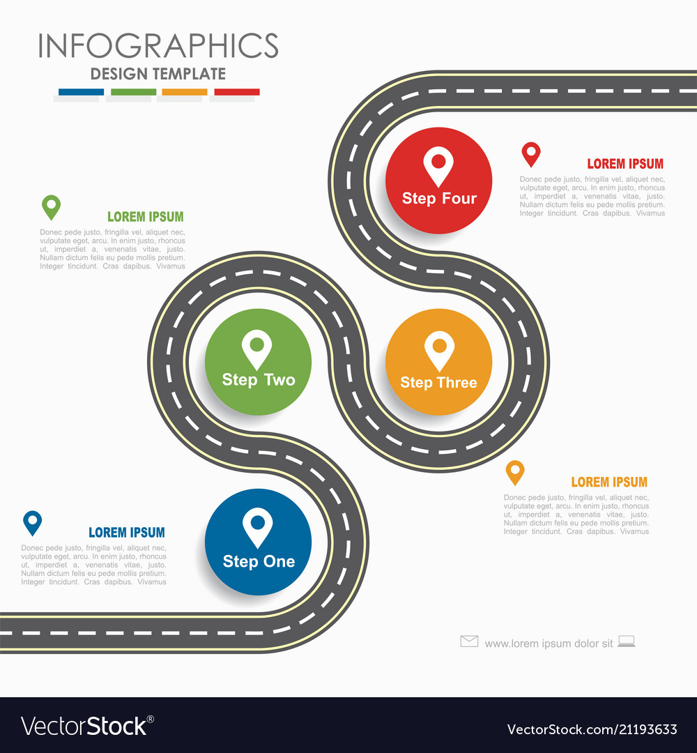 Infographic design template with place for your