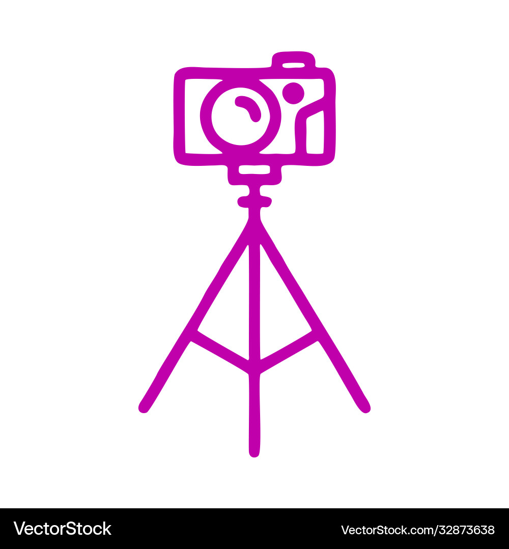 Camera icon isolated on white background from Vector Image